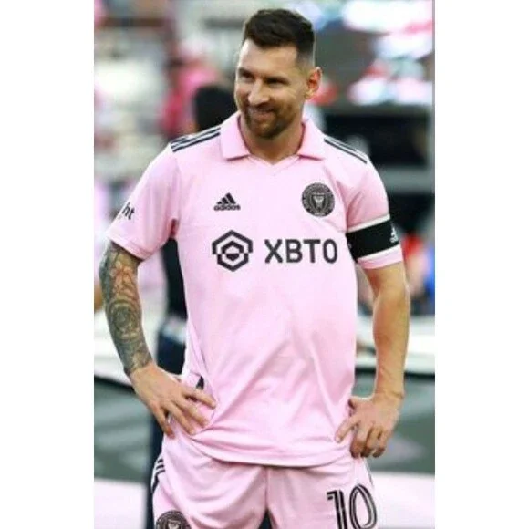 Lionel Messi (Adidas)-(Inter)-(Miami)-(Pink)-(Jersey)-(New)-(Size:M)-$95.00 - Picture 6 of 12